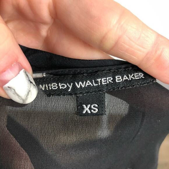W118 By Walker Baker Benjamin Back Blouse Sheer XS - Picture 11 of 12